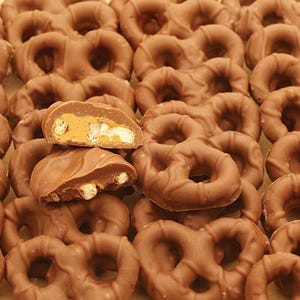 Milk Chocolate covered Peanut Butter Pretzels